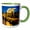 Green/White, variant on 3drose, Netherlands, Amsterdam, River Amstel, Magere Brug - Eu20 Jen0209 - Jim Engelbrecht, 11oz Magic Transforming Mug