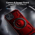 thumbnail image 3 of ShellTech for iPhone 15 case Compatibe with Mag Safe compatibility and a 360-degree rotatable ring stand feature,Purple, 3 of 7