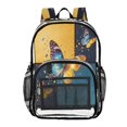 thumbnail image 5 of Iauyy Clear Backpack Heavy Duty PVC Transparent Backpack for College Workplace, Gem Butterfly, 5 of 8