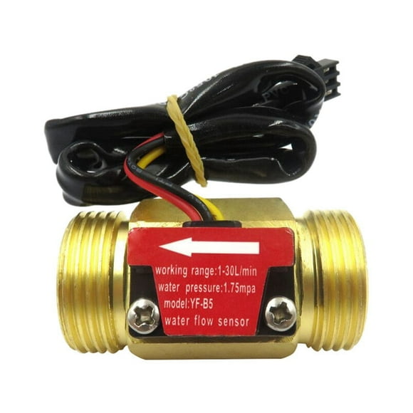 -B5 DN20 G3/4Inch Water Flow Sensor Switch DC5-18V 1-30L/Min Flow Meter for Industrial Control Liquid Circulating