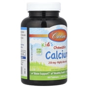 Carlson Labs - Chewable Calcium, For Kids, Vanilla, 60 Tablets