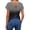 20# Black, variant on Women's Twist Backless Short Sleeve T Shirts Tops Round Neck Curved Hem Casual Workout Tee T-Shirts Pink L