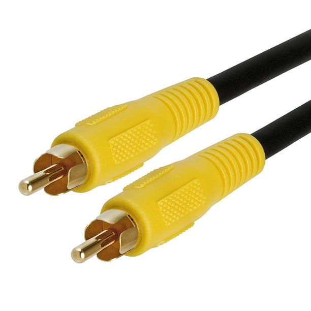 Cmple - 50FT RCA Subwoofer Cable (1 RCA Male to 1 RCA Male Composite Audio/Video Cord) S/PDIF Coaxial Cable, - Walmart.com
