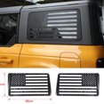 thumbnail image 2 of for Ford Bronco 21+ Carbon Fiber Black Rear C-pillar Side Window Sticker Trim x2, 2 of 4