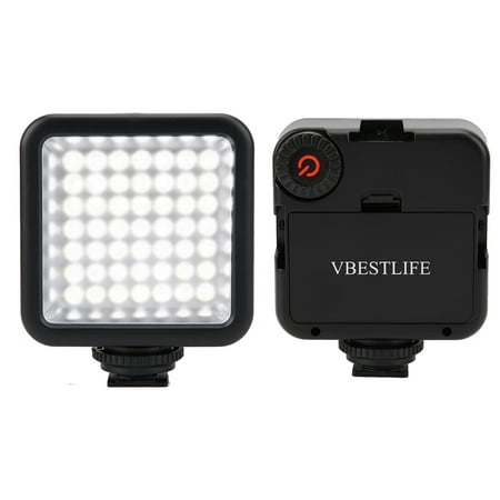HURRISE 49 LED On Camera Panel Light Portable Dimmable Video Light for Photography Lighting , Camera Video Light, Dimmable Camera LED