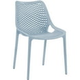 thumbnail image 3 of Afuera Living 17.72" Plastic Patio Dining Chair in Sky Blue (Set of 4), 3 of 7