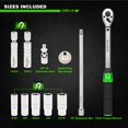 thumbnail image 2 of TecoTek 11Pcs 3/8" Drive Spark Plug Socket Set with Click Torque Wrench, Spark Plug Gapper, Universal Joint, Extension Bar, 9/16", 5/8", 3/, 2 of 9
