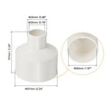 thumbnail image 2 of Uxcell Polyvinyl Chloride Reducer Pipe Fitting 1.97 inch x 0.79 inch 3 Pack Straight Coupling Adapter Connector White, 2 of 5