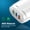 White, variant on BotaniNest 3-port USB Charging Head Macaron Color Matching Charging Head Portable USB Charging Head