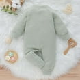 thumbnail image 7 of Odeerbi Baby Girls Clothes Toddler Jumpsuit Outfit Autumn Winter 2025 Long Sleeved Fleece To Keep Warm Jumpsuit Green, 7 of 7