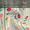 thumbnail image 6 of Green Spring Floral Cloth Napkins, Colorful Summer Flowers Vintage Botanical Washable and Reusable Dinner Napkins Set of 2, Table Napkin for Kitchen Party Birthday Wedding Hotel Housewarming 20"x20", 6 of 9