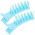 thumbnail image 1 of Miangastore 2pcs Multi Function Hairdressing Clips Salon Cutting Dying Styling Hair Clips Hair Layering Clip (Small Size Blue), 1 of 9