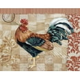 thumbnail image 2 of Paul Brent 44x36 Gallery Wrapped Canvas Wall Art Titled - Bergerac Rooster Red II, 2 of 4