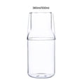thumbnail image 3 of Billuyoard Jarra de agua de vidrio elegante con tapa, taza fácil de limpiar, idea de regalo, jarra de agua transparente con tapa Cocina y Comedor Una olla + Una taza 360ml, 3 of 6