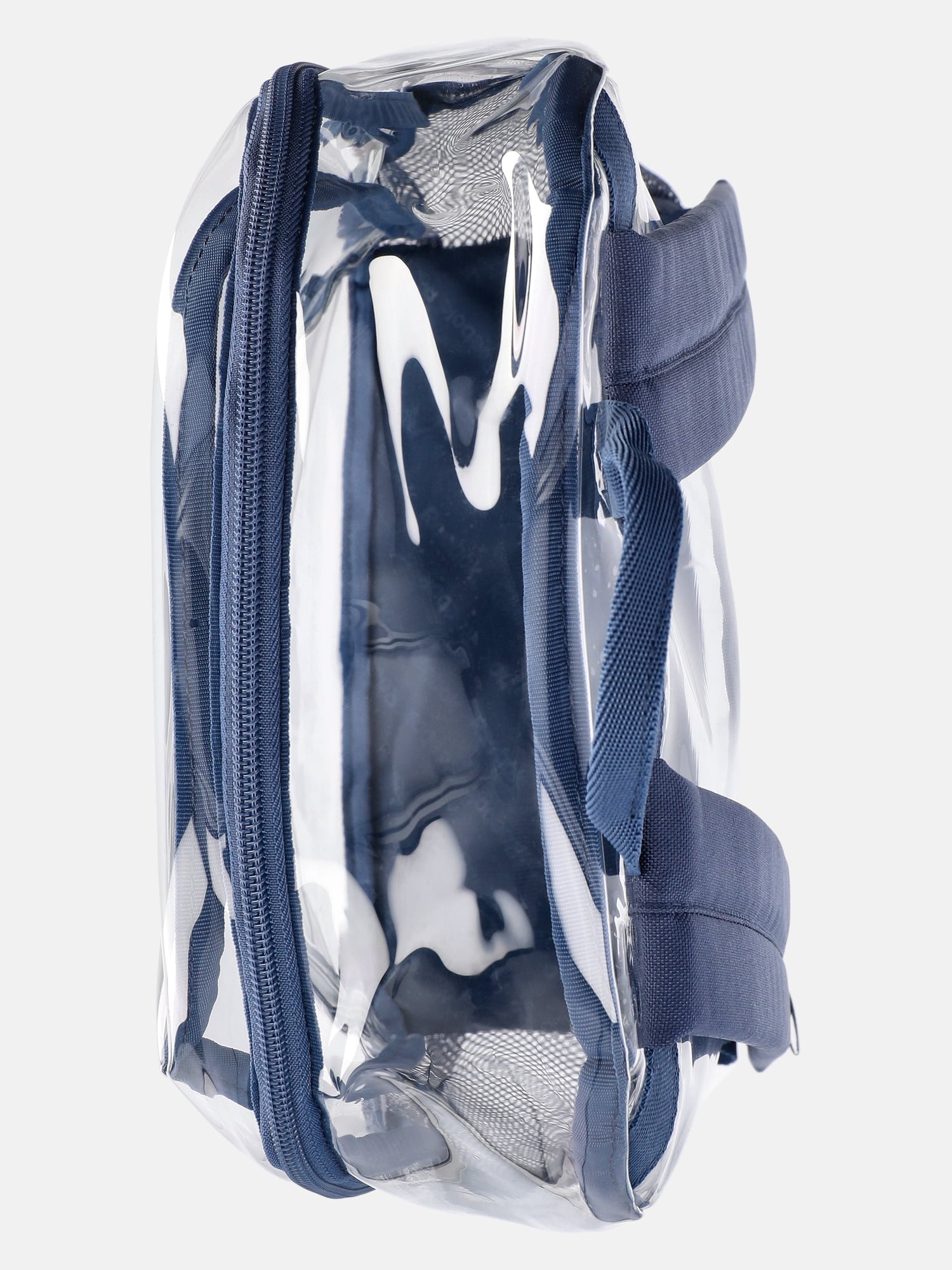 Reebok Kids' Kiwi 17" Clear Backpack, Dusty Indigo