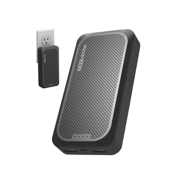 Pocket Juice Endurance AC 10,000mAh, Portable Power Bank Charger with
