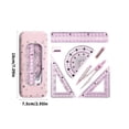 thumbnail image 5 of Precisions Geometry Compass Set With ABS Plastic Ruler And Storage Case, 5 of 15