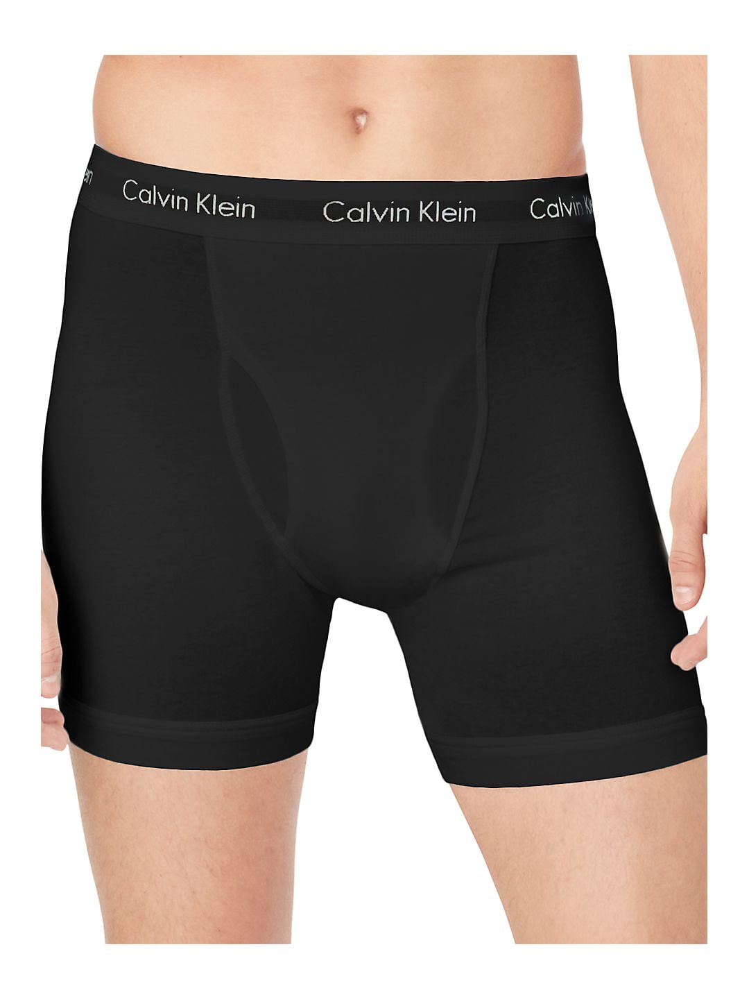 Calvin Klein Men's Cotton Stretch Multipack Boxer Briefs,, Black, Size  Medium 