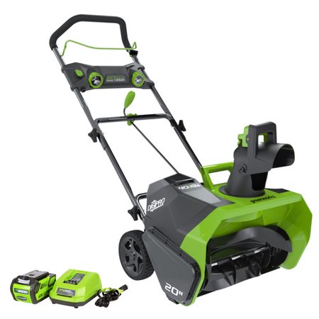 Greenworks 20-Inch 40V Cordless Snow Thrower, 4.0 AH Battery Included 26272