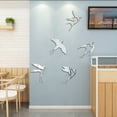 thumbnail image 6 of Tizuqe Acrylic Mirror Bird Wall Sticker Selfs Adhesive Mirror Wall Decors Removable for Living Room Bedroom Bathroom Decoration, 6 of 9
