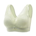 thumbnail image 3 of SROBPTY Womens Bras Plus Size, Bras for Women, Woman Underwear Lace Adjustable Comfortable Gathering Bra without Rims Green 38, 3 of 4