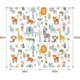 thumbnail image 3 of Kids Safari Animal Curtains 42Wx63H Inch Rod Pocket Nursery Baby Boy Bedroom Decor Cartoon Lion Jungle Woodland Wildlife Toddler Girl Children Living Room Window Drapes Fabric, 3 of 7