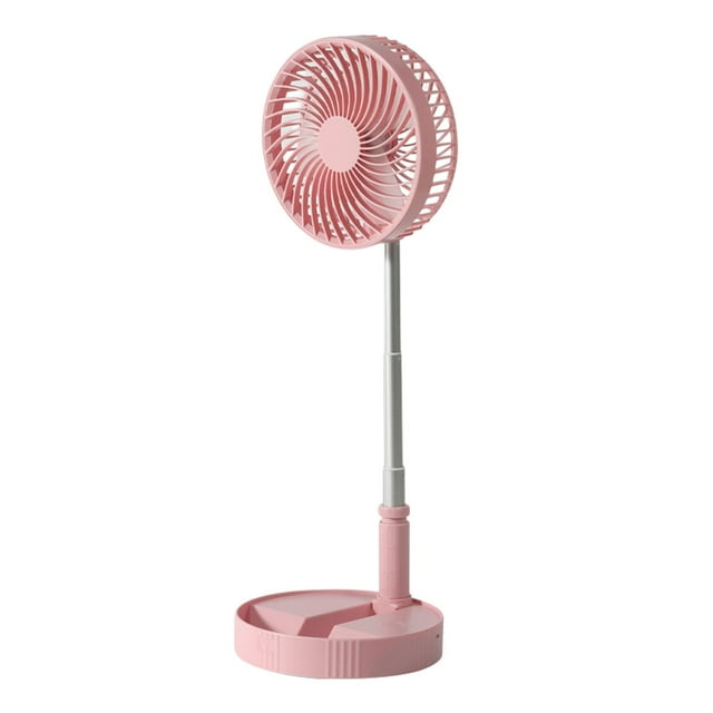 Ventilador personal Ventiladores de escritorio 360 degree Ajustable USB Mesa telescópica portátil Ventilador de refrigeración Ventilador plegable Ventilado , rosa Gloria Ventilador portátil plegable