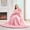Pink-Throw(50''x60''), variant on Ffaux Rabbit Throw Blanket - Soft Fuzzy Plush Luxury Cozy Thick Warm Decorative Bubble For Bed Sofa (size 60''x80'' Black)