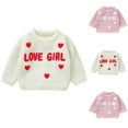 thumbnail image 6 of Gpaecead 6M-3T Toddler Baby Girls Toddler Knit Sweater Cute Round Neck Long Sleeve Pullover Sweatshirt Warm Kids Tops Pink, 6 of 6