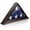 Mahogany, variant on Reminded Military Burial Flag Display Case for Folded 5' x 9.5' Flags, Solid Wood Black Finish