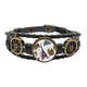 thumbnail image 1 of Edificio Torre Eiffel Acuarela Francia Pulsera marina tejida en cuero, 1 of 4