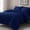 Navy Blue-Full, variant on Full Size Red/Black Bed-in-a-Bag 7-Piece All Season Bedding Set