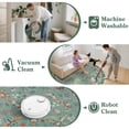 thumbnail image 2 of Wonnitar 6ft Insect Washable Round Rugs, Non-Slip Soft Rug for Bedroom, Large Green Modern Circle Carpet for Living Room Nursery Playroom, 2 of 7