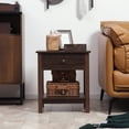 thumbnail image 4 of HOMCOM End Table with Drawer, Side Table with Bottom Shelf for Living Room, 4 of 10