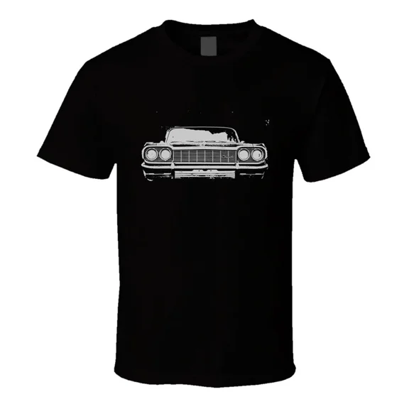 1964 Impala Ss Grill Dark Black T Shirt