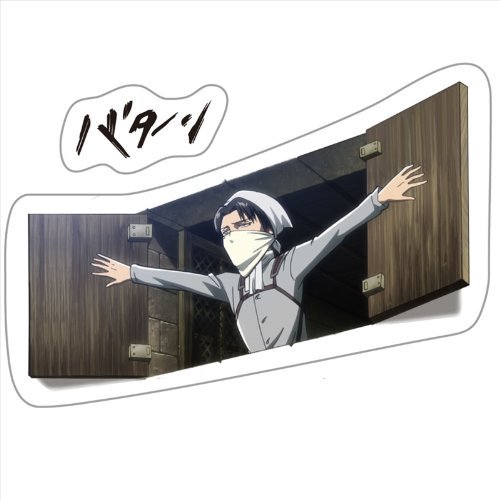 Koubutsuya Attack on Titan Wall Decor Sticker 04 Lieutenant juego de limpieza (importación de Japón) Masameya 2514571011