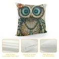 thumbnail image 4 of Creowell Throw Pillow Covers Rural Style Owl Pattern Cushion Pillow Case Home Decor Pillowcase Multi-Size, 4 of 5