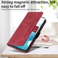 thumbnail image 5 of Allytech for Samsung Galaxy S22 5G Phone Case, Premium PU Leather Card Holder RFID Blocking Shockproof Kickstand Flip Magnetic Closure Slim Wallet Protective Case Cover for Samsung S22 Phone, Red, 5 of 10