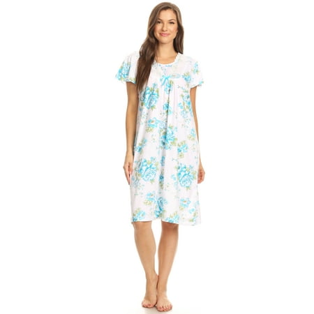 

Lati Fashion Women Nightgowns Short Sleeve Female Nightgowns & Sleepshirts