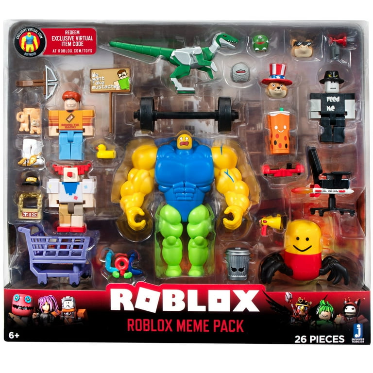 Roblox Action Collection - Meme Pack Playset [Includes Exclusive Virtual  Item] 