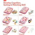 thumbnail image 3 of Beautysureup Busy Board for Toddler, 8 in 1 Montessori Sensory Toys for Boys Girls Age 1 2 3 4, Travel Toys, Educational Learning Activities Board for Fine Motor Skills, Ideal Gift for Toddlers, 3 of 9