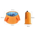thumbnail image 2 of OULII 2Set Portable Washbasin Camping Multi-functional Round Shape for Outdoor Enthusiasts 12.2x12.2x7.9in, 2 of 8