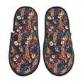 thumbnail image 1 of Balery Vintage Floral Pantuflas de Casa de Felpa Silenciosas con Diseño Estampado, Zapatillas Cómodas Antideslizantes de Algodón para Interior-Large, 1 of 8