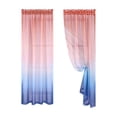 thumbnail image 2 of PONPRNGY Gradient Color Sheer Voile Curtains, Rod Pocket Window Screening for Bedroom, Living Room, Hotel, 1 Panel, 52 x 83 Inches, 2 of 6
