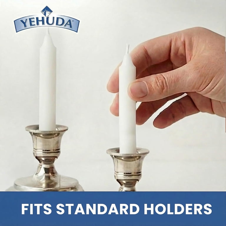 White Shabbat Taper Candles, 72 Count, 3 Hour Burn photo 5