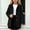 Black, variant on Cethrio Girls Wool Blend Peacoats Size 14, Mid-length Fashion Warm Single‑Breasted Winter Outerwear with Pockets Khaki
