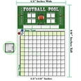thumbnail image 4 of Póster de piscina de fútbol | (13 pulgadas x 19 pulgadas) Tabla de billar con cuadrados de fútbol | Póster de fútbol de piscina de oficina | Decoraciones para fiestas de caza mayor | Póster de la pisc, 4 of 5