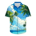 thumbnail image 5 of GERsome Short Sleeve Hawaiian Shirts for Men Casual Button Down Summer Beach Shirts S-3XL, 5 of 5