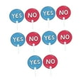 thumbnail image 3 of Siruishop 10 Pieces Classroom Voting Paddles Double Sided Interaction Signs for Office Yes No Pattern, 3 of 8