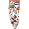 thumbnail image 2 of Women's Comfy Pajama Pants Halloweens Cute Print Pjs Pants with Pockets Cozy Pjs Bottoms Lounge Pants, 2 of 7